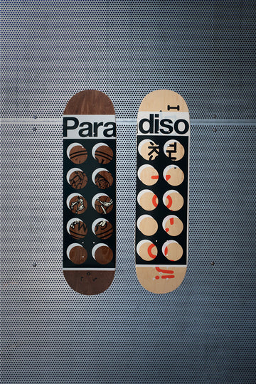 Skateboard Pop Bruin/Blanco