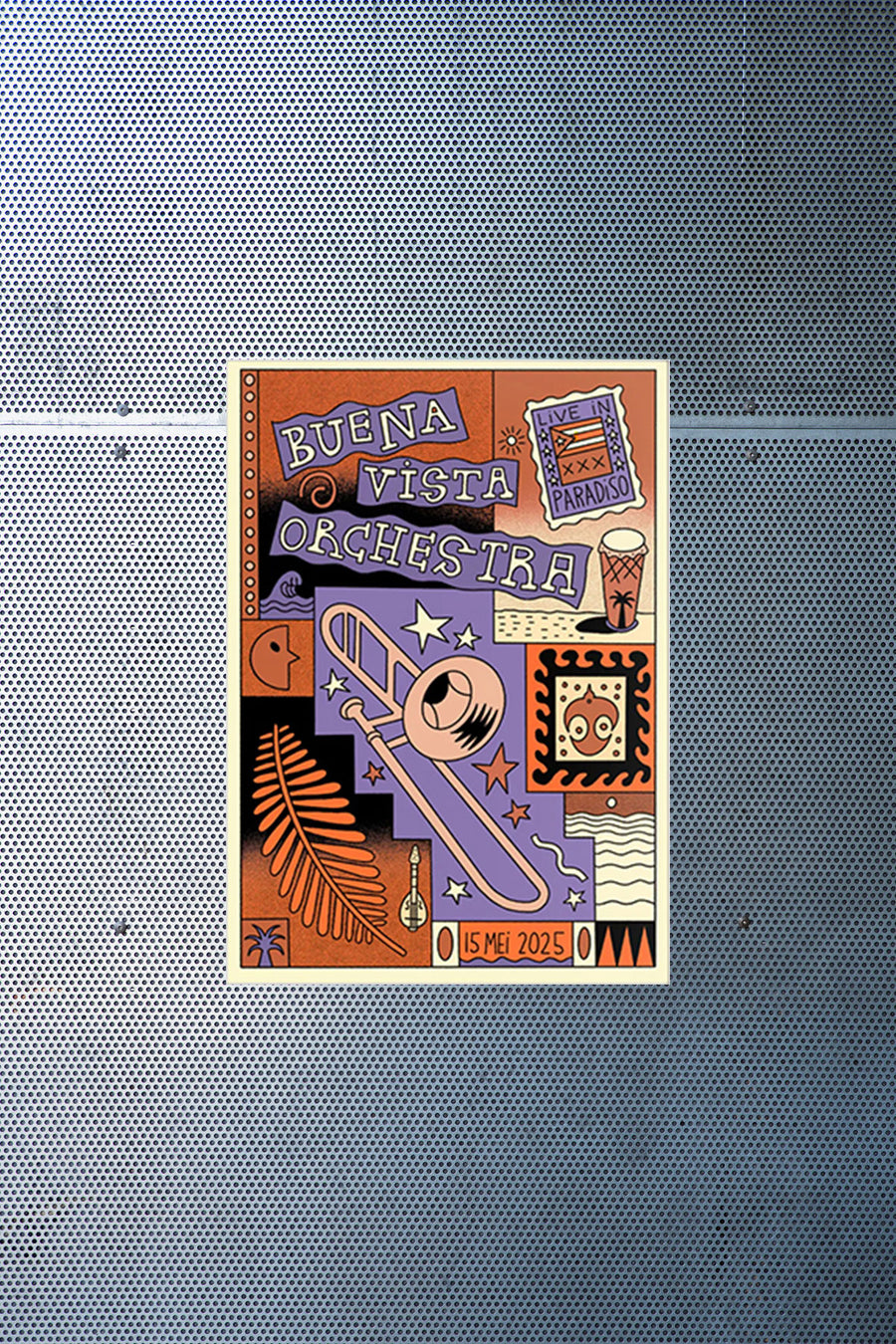 Paradiso Prints: Buena Vista Orchestra door Bas Steens
