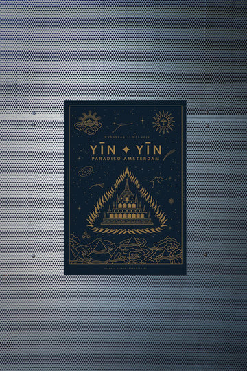 YĪN YĪN · poster met goudfolie