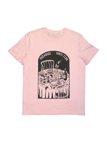 Paradiso Vinyl Club T-shirt (Roze)