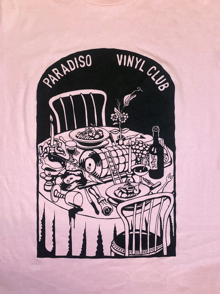 Paradiso Vinyl Club T-shirt (Roze)